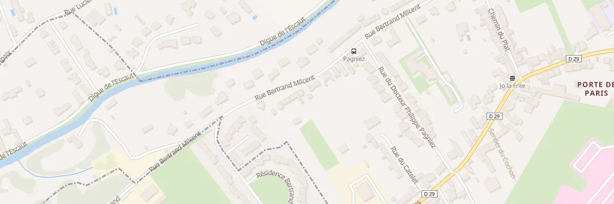 Plan du 1057 Rue Bertrand Milcent à Cambrai