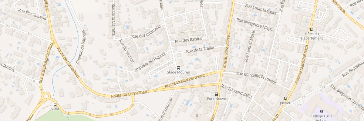 Plan du 4 Rue de la Renardière à Béziers