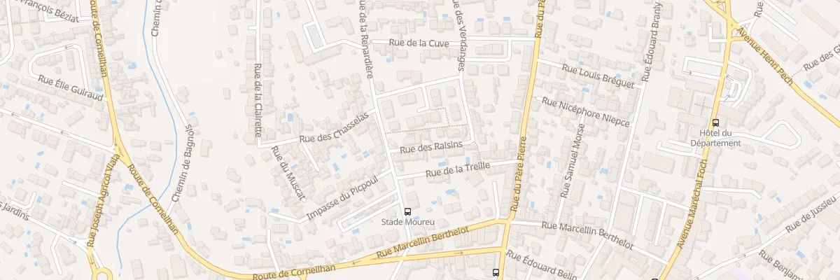 Plan du 5 Rue des Raisins à Béziers