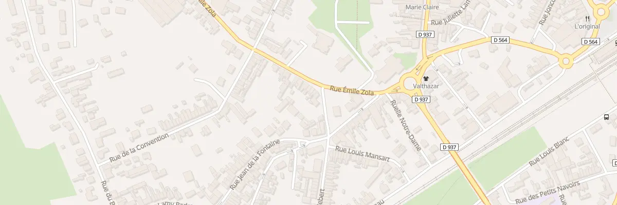 Plan du 9 Rue Emile Zola à Chauny