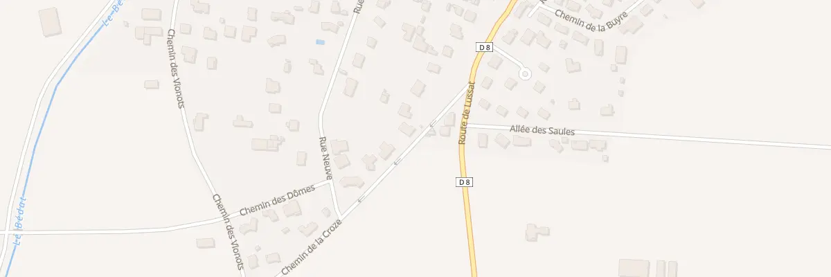 Plan du 8 Che de la Croze à Chappes