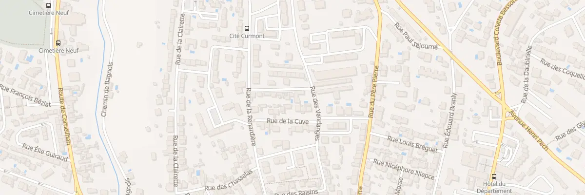 Plan du 12 Rue de la Grappe à Béziers