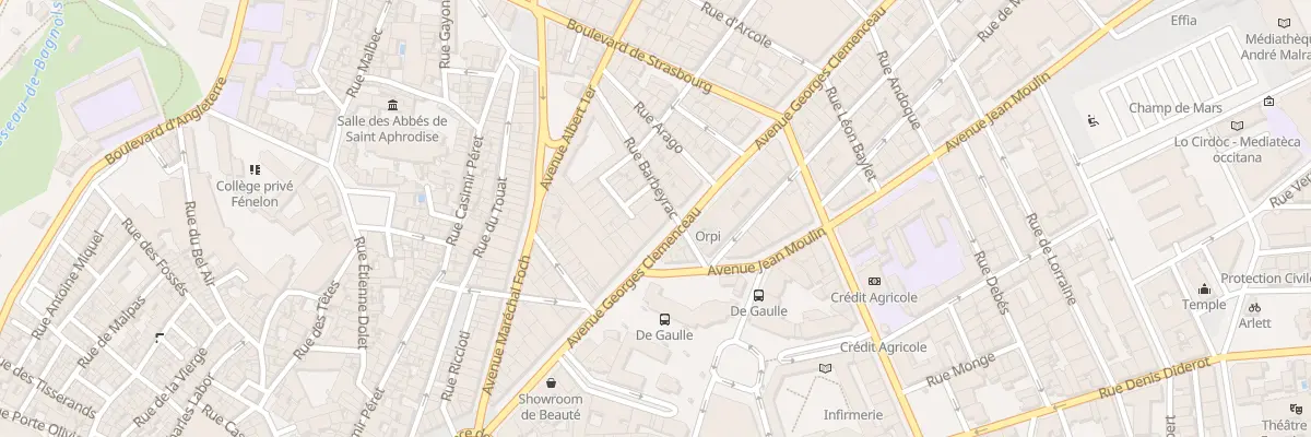Plan du 39 Av Georges Clémenceau à Béziers