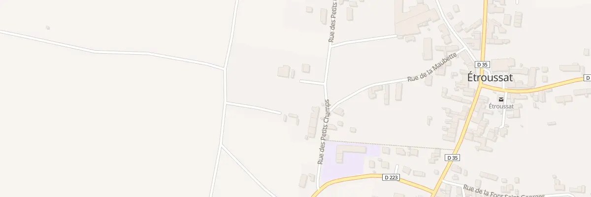 Plan du 9 Rue des Petits Champs à Étroussat