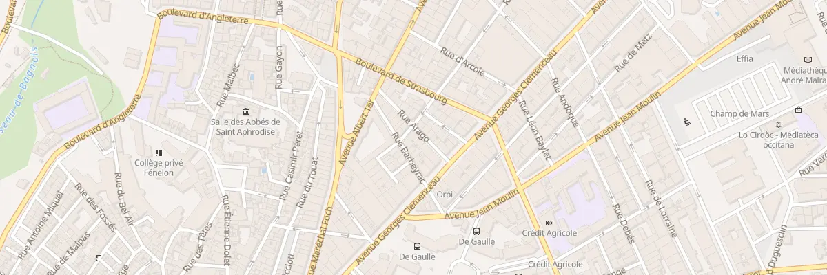 Plan du 2 Rue Kleber à Béziers