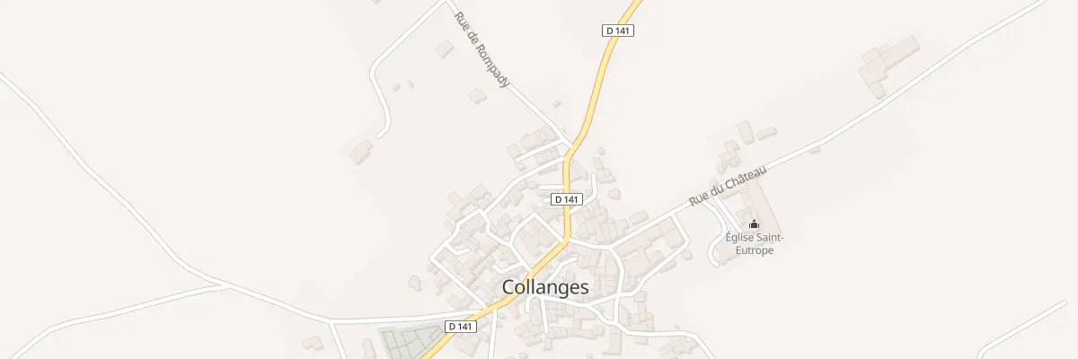 Plan du 5031 Grand Rue à Collanges
