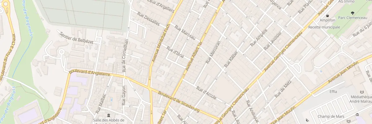 Plan du 16 Rue d’Iéna à Béziers