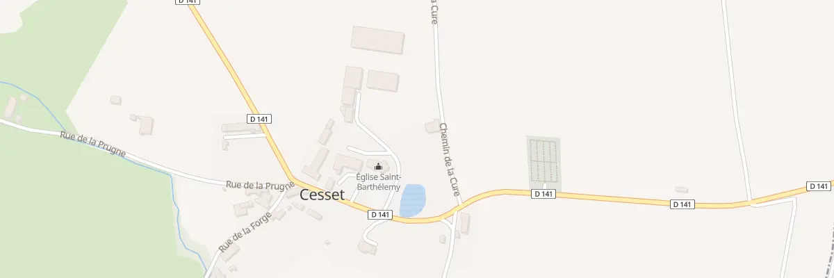 Plan du 5067 Le Bourg à Cesset