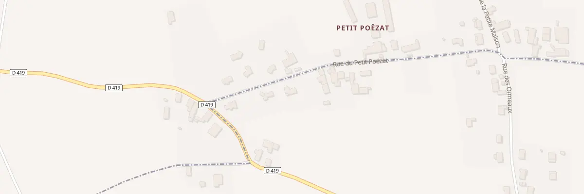 Plan du 2 Rue du Petit Poezat à Poëzat