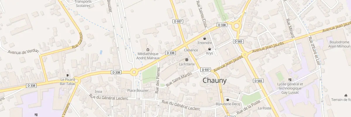Plan du 27 Rue de la Paix à Chauny