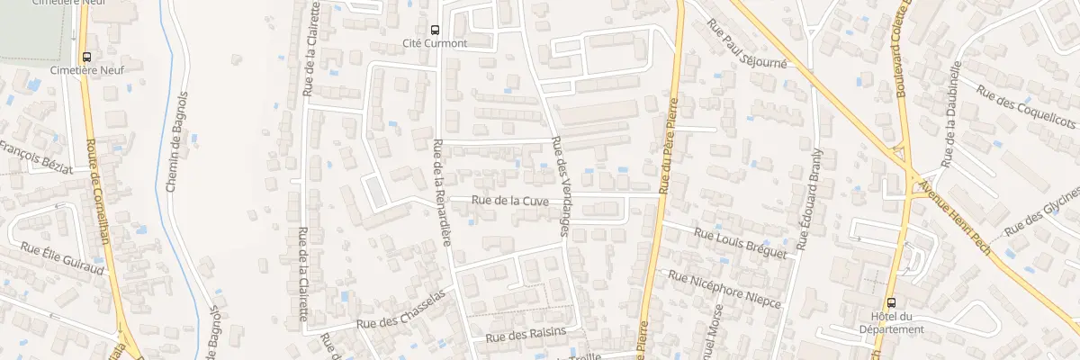 Plan du 2B Rue de la Cuve à Béziers
