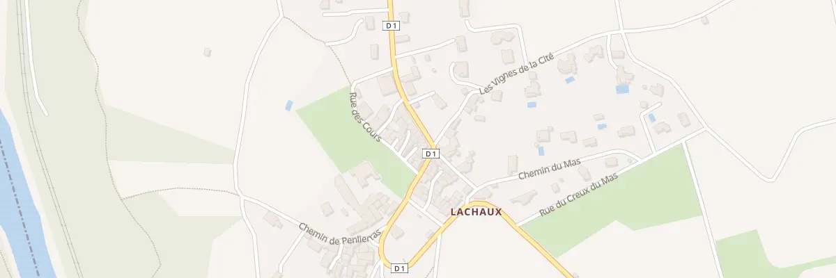 Plan du 84 Rue de Lachaux de Vins Lachaux à Vic-le-Comte