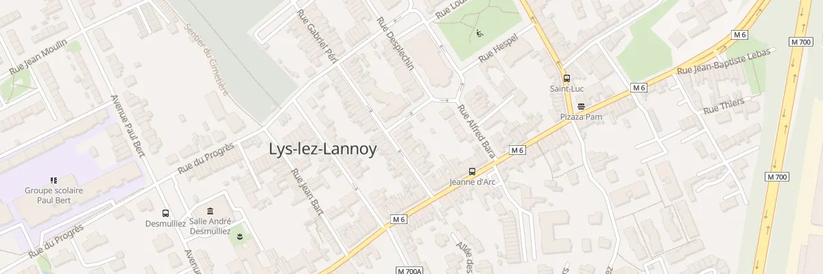 Plan du 12 Rue Gabriel Péri à Lys-lez-Lannoy