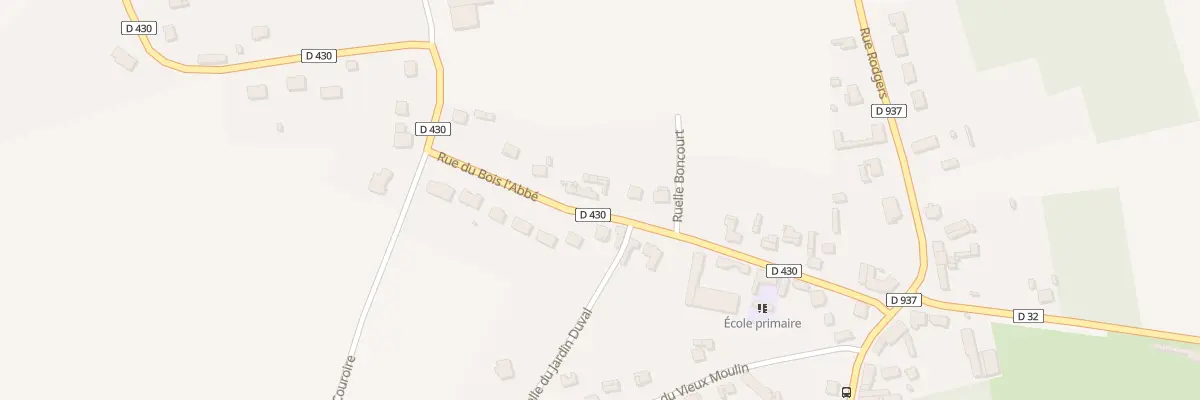 Plan du 12 Rue du Bois l’Abbé à Frières-Faillouël