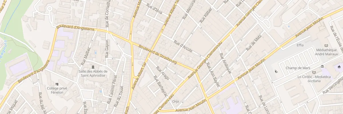 Plan du 9 Rue Kleber à Béziers