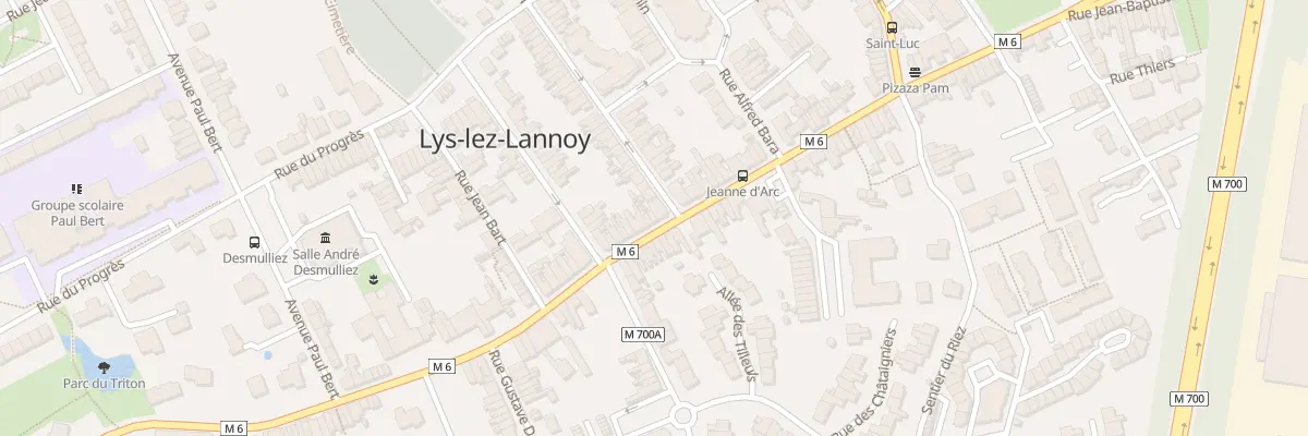Plan du 61 Rue J B Lebas à Lys-lez-Lannoy