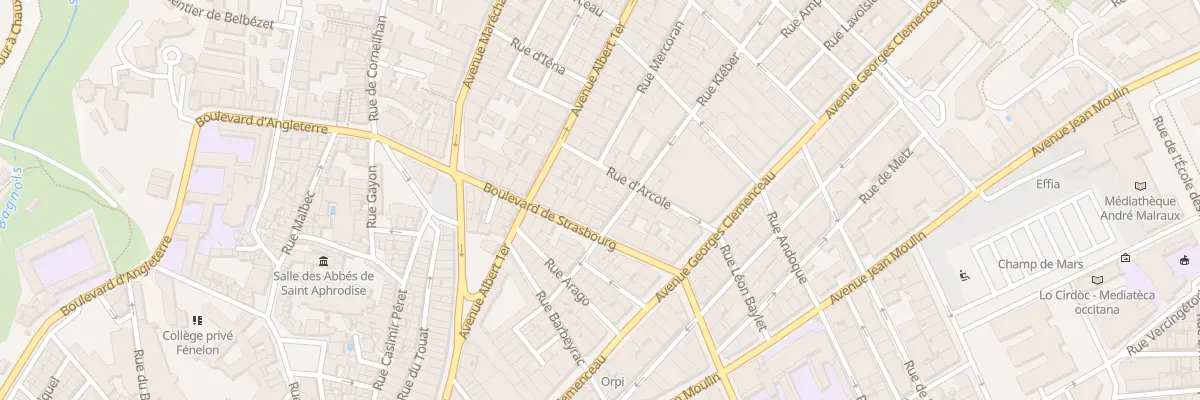 Plan du 17 Rue Kleber à Béziers