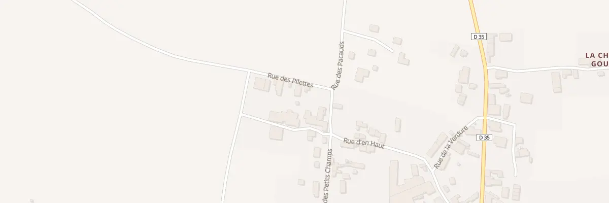 Plan du 1 Rue des Pilettes à Étroussat
