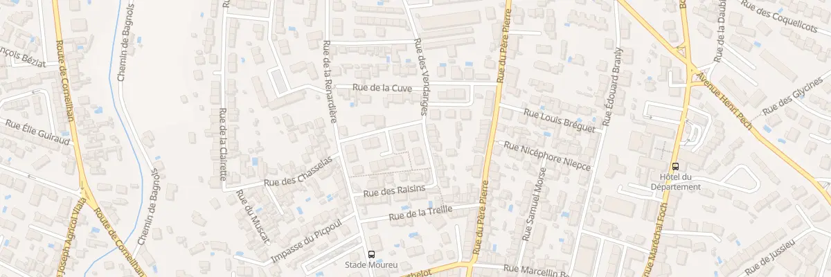 Plan du 11 Rue des Vendanges à Béziers