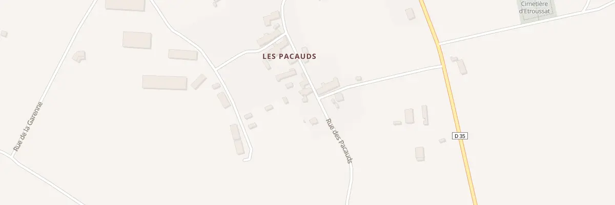 Plan du 9 Rue des Pacauds à Étroussat