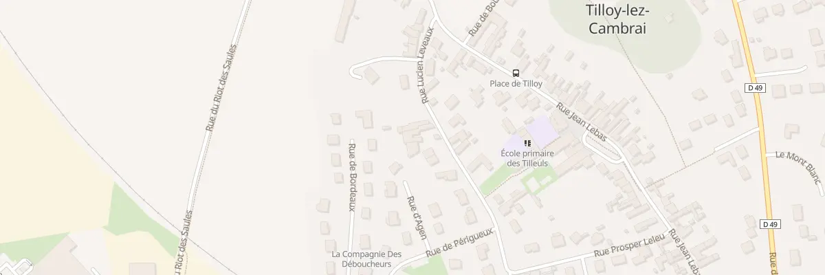Plan du 20 Rue Lucien Leveaux à Tilloy-lez-Cambrai