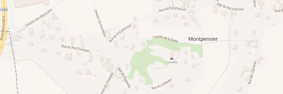 Plan du 3 Che de la Butte à Montpensier