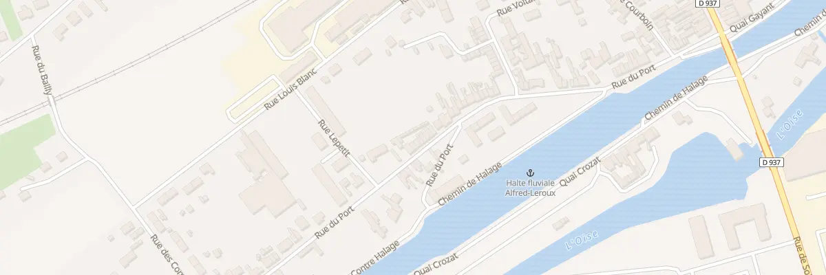 Plan du 92 Rue du Port à Chauny