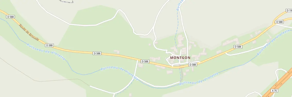Plan de la Rue du Vieux Montgon à Grenier-Montgon