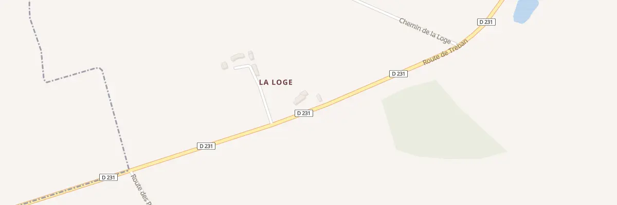 Plan du 3316 Rte de Treban à Bresnay