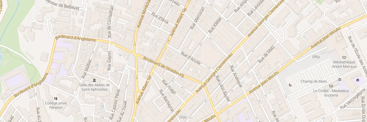 Plan du 19 Rue Kleber à Béziers