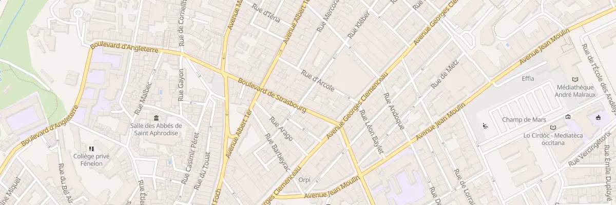 Plan du 6 Rue Kleber à Béziers