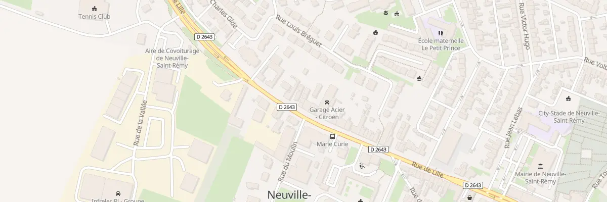 Plan du 138 Rue de Lille à Neuville-Saint-Rémy