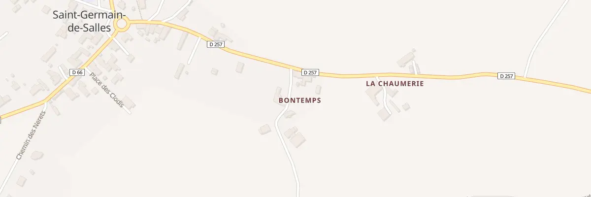 Plan du 1 Che des Bontemps à Saint-Germain-de-Salles