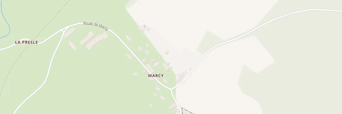 Plan du 25 Marcy à Poiseux