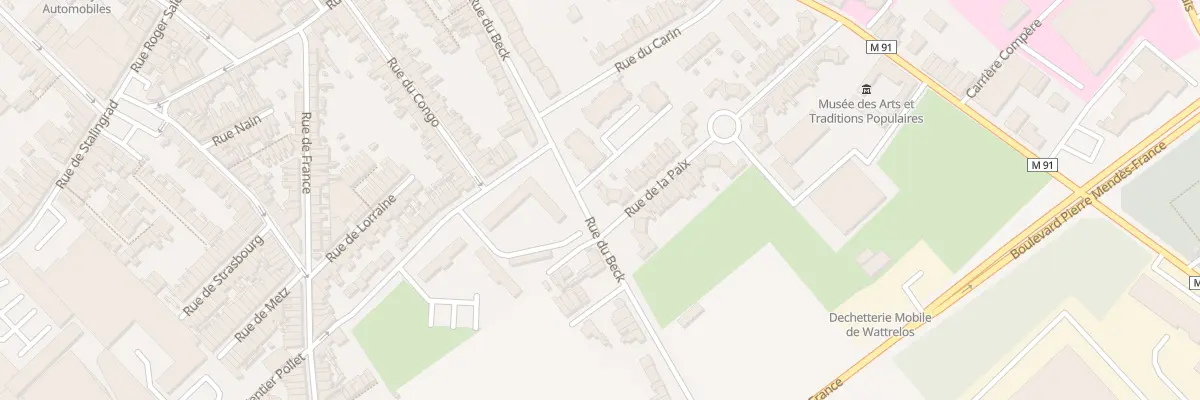 Plan du 68 Rue de la Paix à Wattrelos