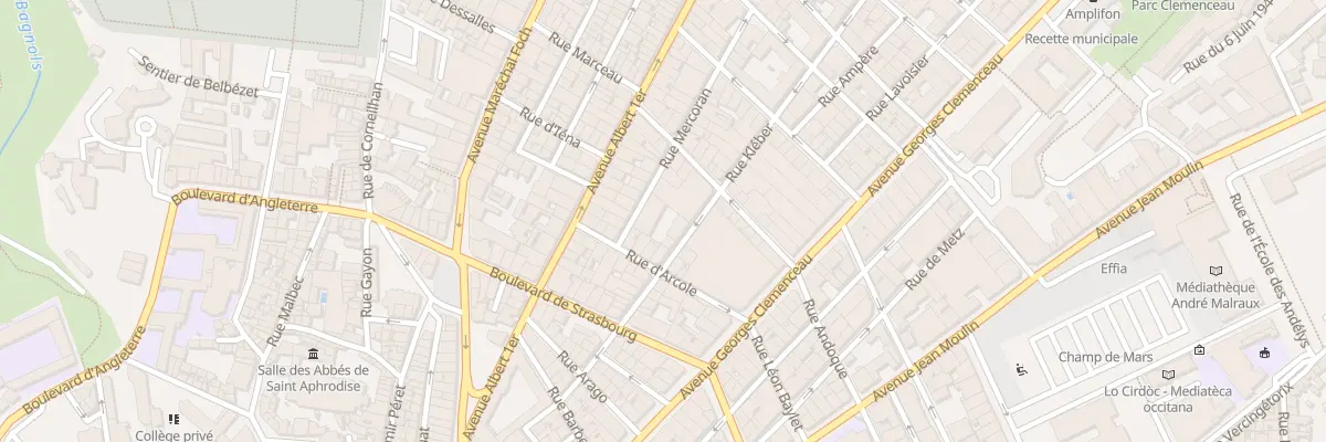 Plan du 25 Rue Kleber à Béziers