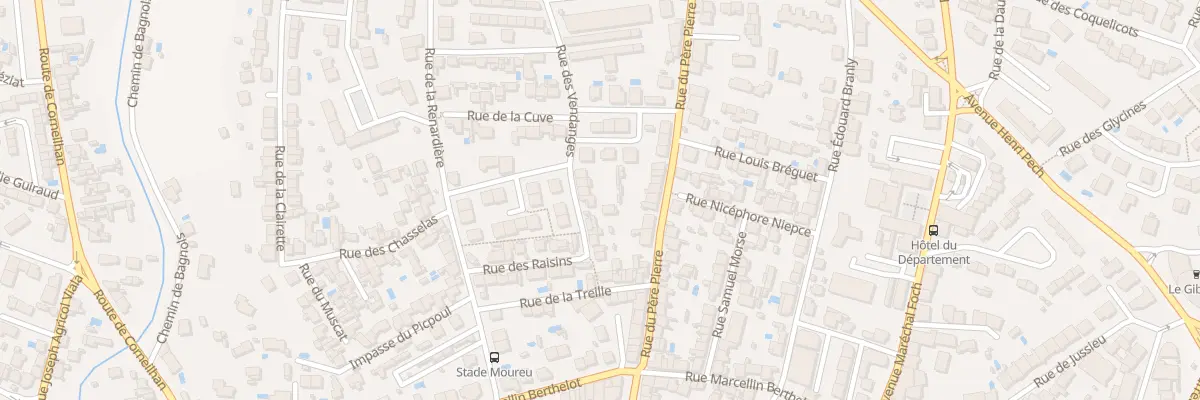 Plan du 16 Rue des Vendanges à Béziers