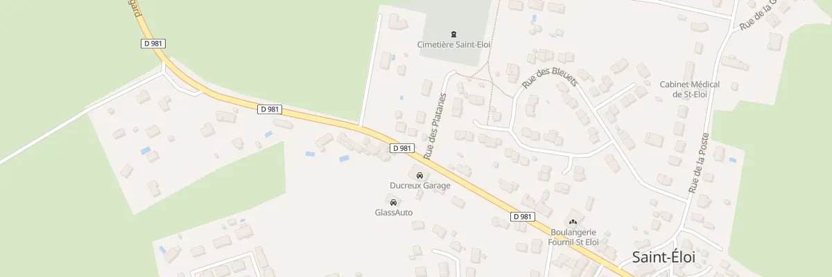 Plan du 25 Rte de Bourgogne à Saint-Éloi