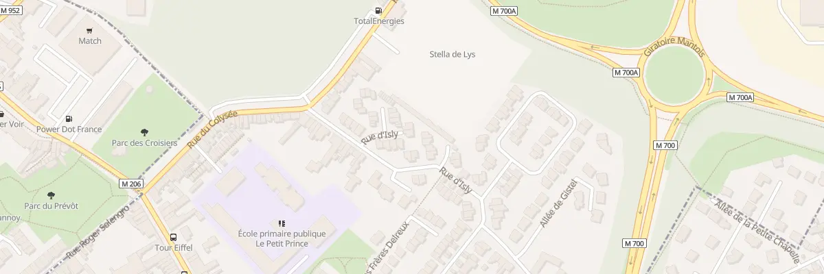 Plan du 33 Rue d’Isly à Lys-lez-Lannoy