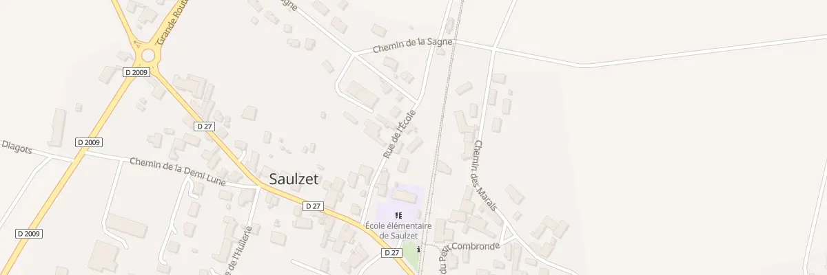 Plan du 10 Rue de l’Ecole à Saulzet