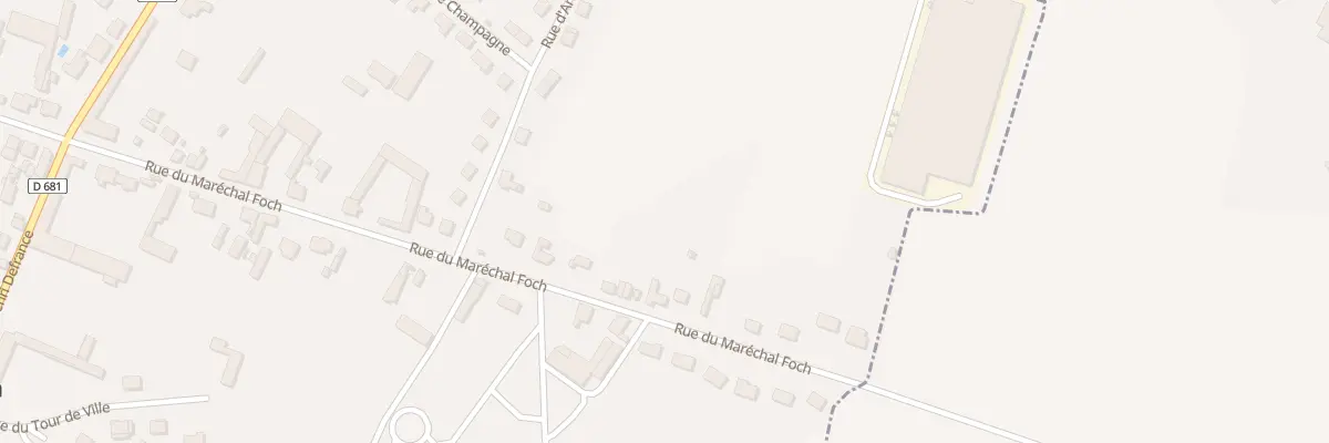 Plan du 30 Rue du Mal Foch à Holnon