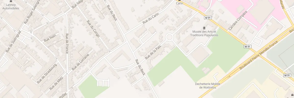 Plan du 60 Rue de la Paix à Wattrelos