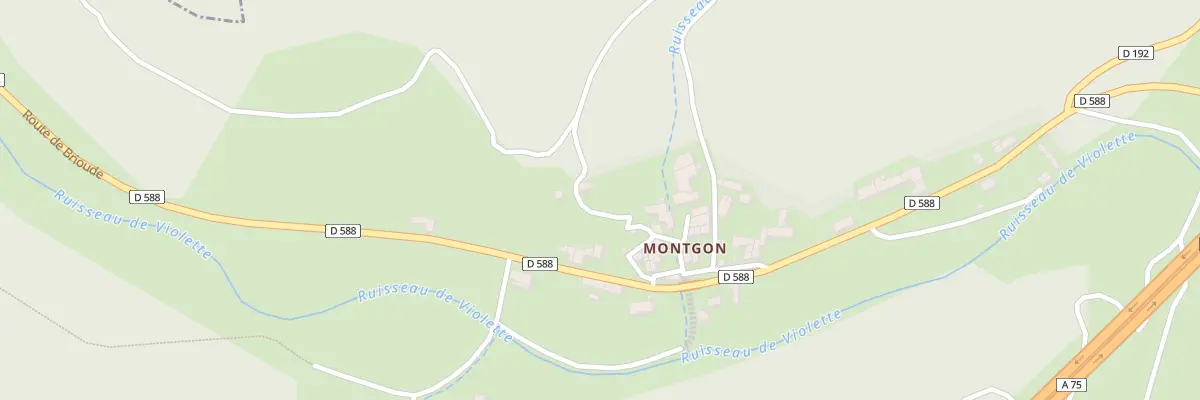 Plan du 1 Rue du Vieux Montgon à Grenier-Montgon