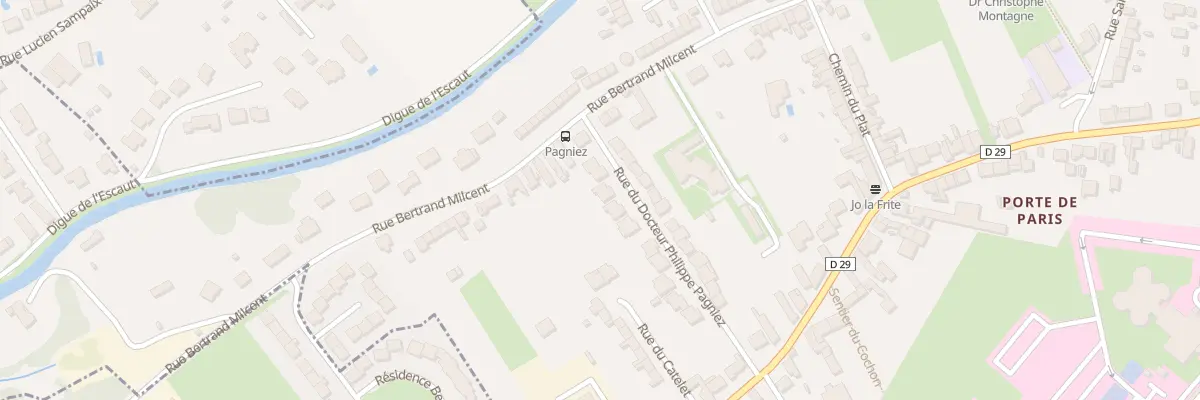 Plan du 4 Rue du Docteur Pagniez à Cambrai