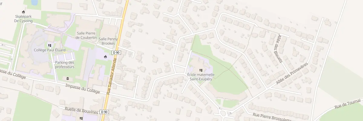Plan du 597 Rue du Général de Gaulle à Cysoing