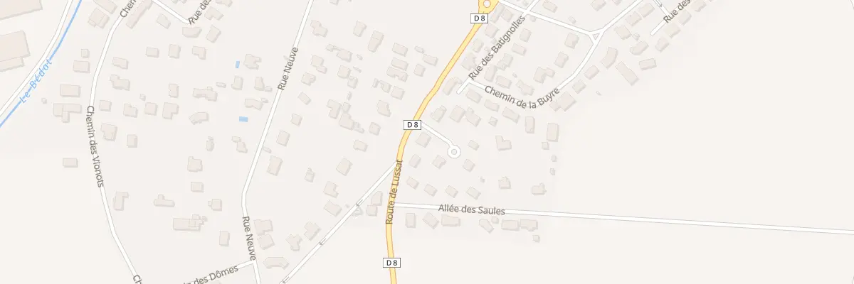 Plan du 51 Rte de Lussat à Chappes