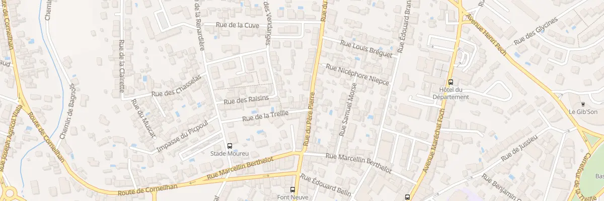 Plan du 19 Rue du Père Pierre à Béziers