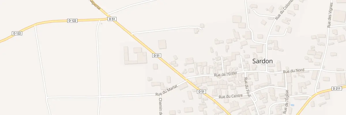 Plan du 18 Rte d’Aigueperse à Sardon