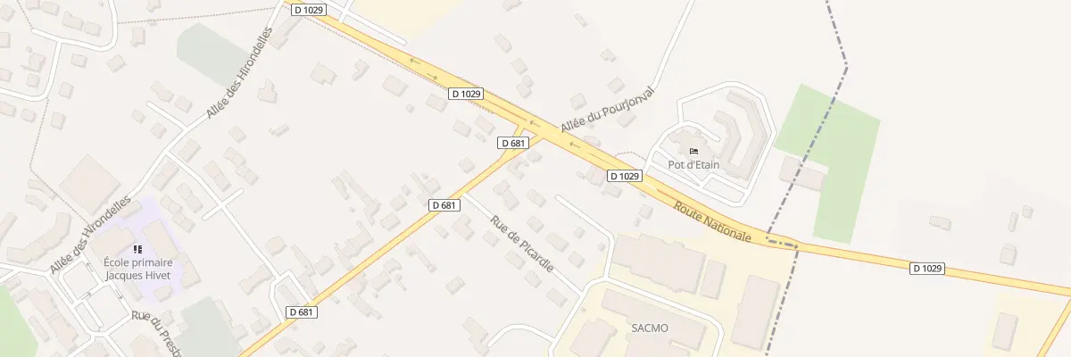 Plan du 42 Rue Wallon Satizelle à Holnon
