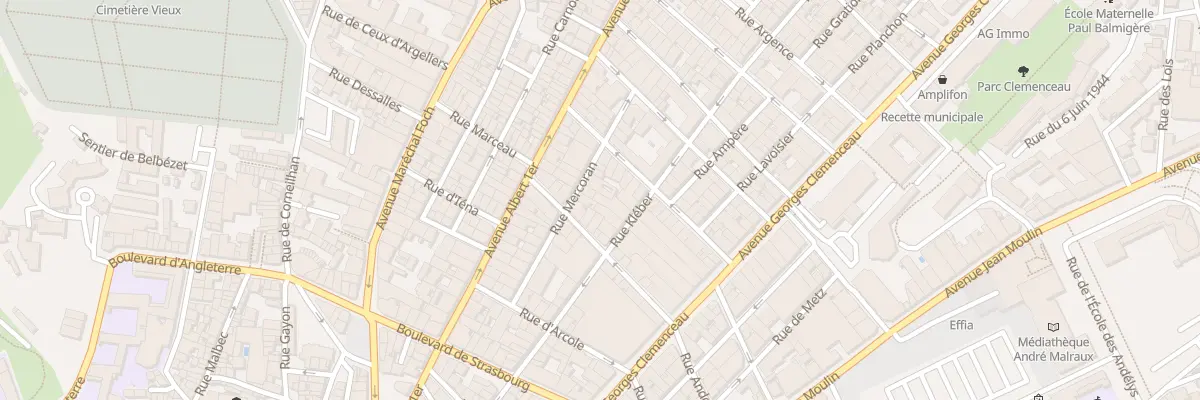 Plan du 37 Rue Kleber à Béziers
